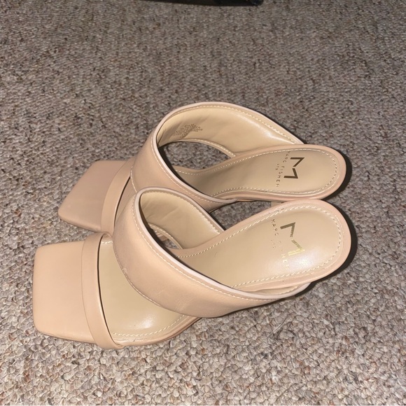 Marc Fisher Heeled Slide Sandal Nude - Picture 3 of 4